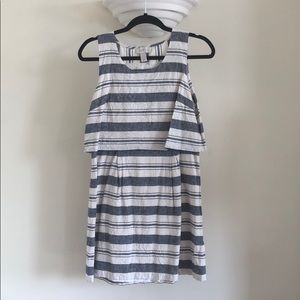 Loft 8P striped linen/cotton dress